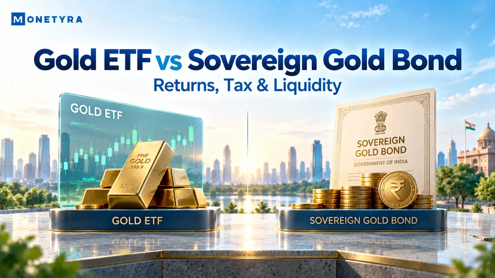 Gold ETF vs Sovereign Gold Bond: Returns, Tax & Liquidity